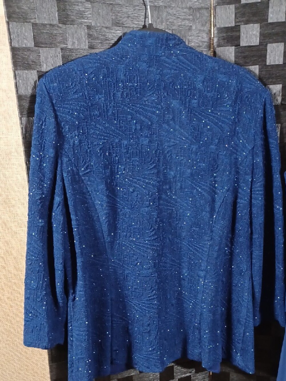 Alex Evenings Sapphire Blue Beaded Evening Jacket Set - Picture 6 of 11